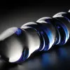 7 Inch Icicles No 5 Sapphire Spiral Glass Dildo