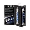 7 Inch Icicles No 5 Sapphire Spiral Glass Dildo