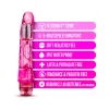 8 Inch Vibrating Realistic Dildo Pink