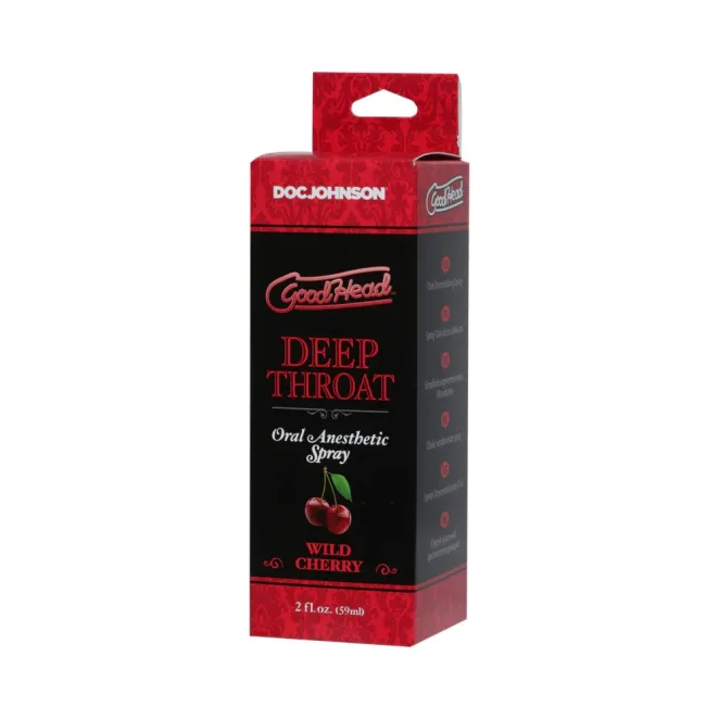 Doc Johnson Good Head Deep Throat Cherry Oral Anesthetic Spray 2 oz.