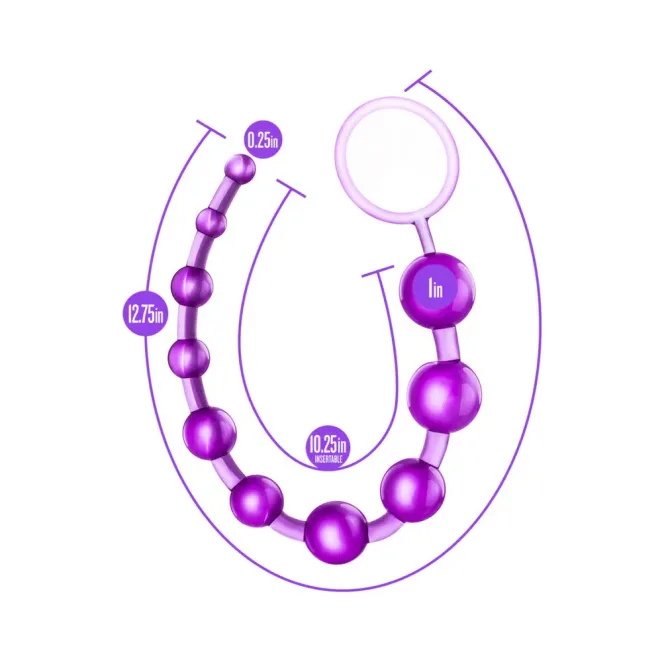 Anal Beads 12.75 in. Purple