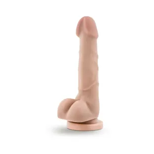 7.75 in. Realistic Dildo with Balls Beige
