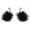 Adjustable Feathered Nipple Clamps Black Adjustable Feathered Nipple Clamps Black