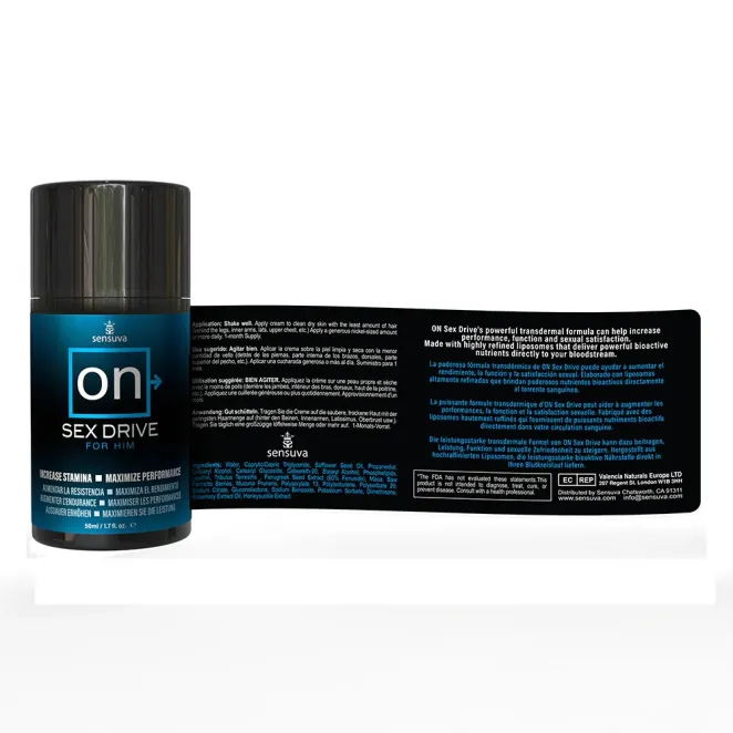 Sensuva ON Sex Drive Testosterone Cream 1.7 oz. (43981) | SlipDix.com