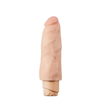6 Inch Vibrating Realistic Dildo Beige