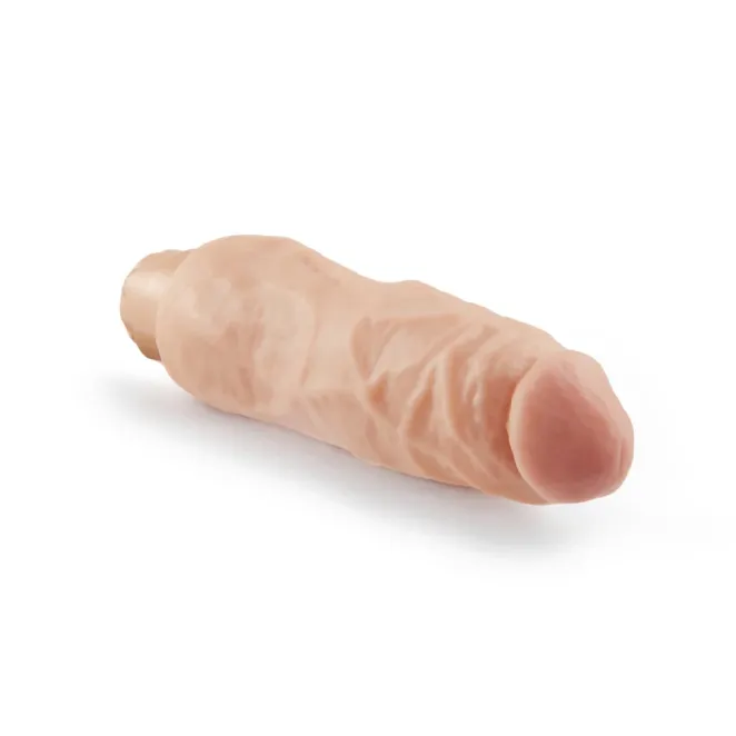 6 Inch Vibrating Realistic Dildo Beige