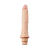 8 Inch Vibrating Realistic Dildo Beige