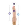 8 in. Realistic Vibrating Dildo Beige 8 in. Realistic Vibrating Dildo Beige