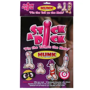 Stick a Dick Hunk Bachelorette Party Game Kit