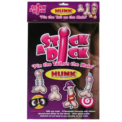 Stick a Dick Hunk Bachelorette Party Game Kit