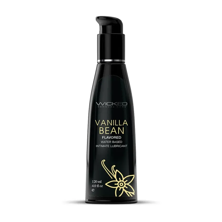 Wicked Aqua Vanilla Bean Water-Based Lubricant 4 oz. Wicked Aqua Vanilla Bean Water-Based Lubricant 4 oz.