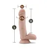 7 Inch The Pool Boy Realistic Dildo with Balls & Suction Cup Beige