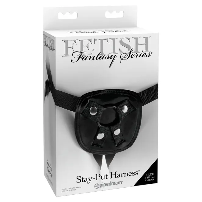Adjustable Stay-Put Harness Black