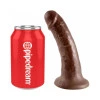 6 Inch King Cock Realistic Dildo with Suction Cup Brown