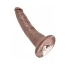 7 Inch King Cock Ultra Realistic Suction Cup Dildo Brown