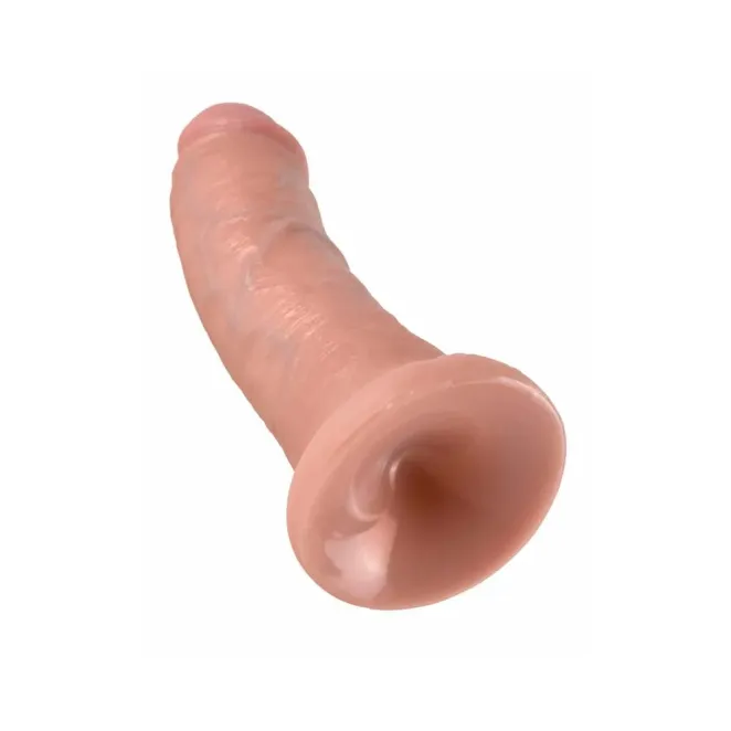 8.5 Inch King Cock Ultra Realistic Girthy Suction Cup Dildo Beige