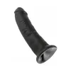 8.5 Inch King Cock Girthy Ultra Realistic Suction Cup Dildo Black
