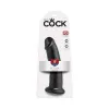 8.5 Inch King Cock Girthy Ultra Realistic Suction Cup Dildo Black