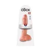 10 Inch King Cock Realistic Suction Cup Dildo with Balls Beige