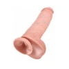 11 Inch King Cock Ultra Realistic Suction Cup Dildo with Balls Beige