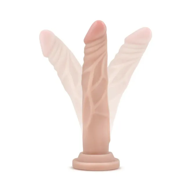 6.5 Inch Posable Dual Density Dildo Beige