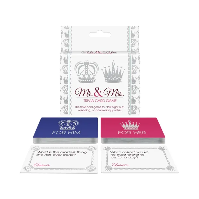 Mr & Mrs Trivia Card Game