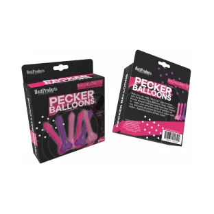 Pecker Balloons Assorted Colors 6-Pack