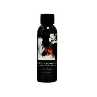 Earthly Body Cherry Kissable Massage Oil 2 oz.