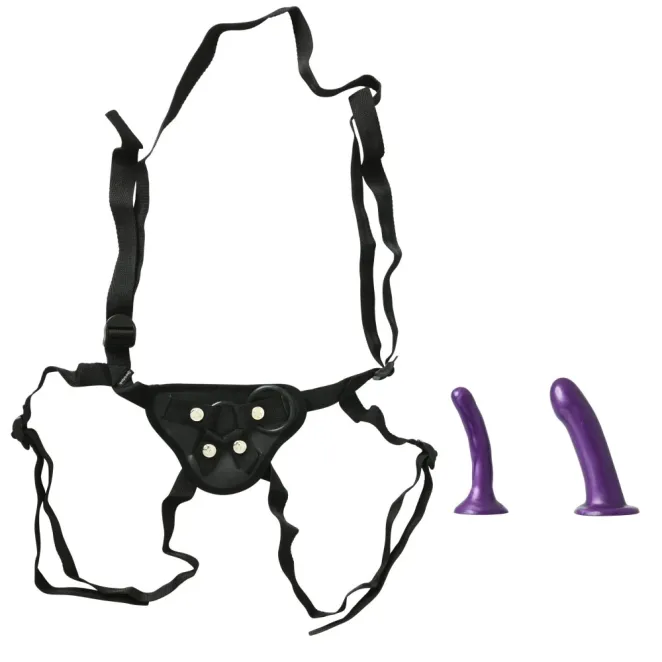 Anal Explorer Kit with Adjustable Strap-On Harness & 2-Piece Dildo Set