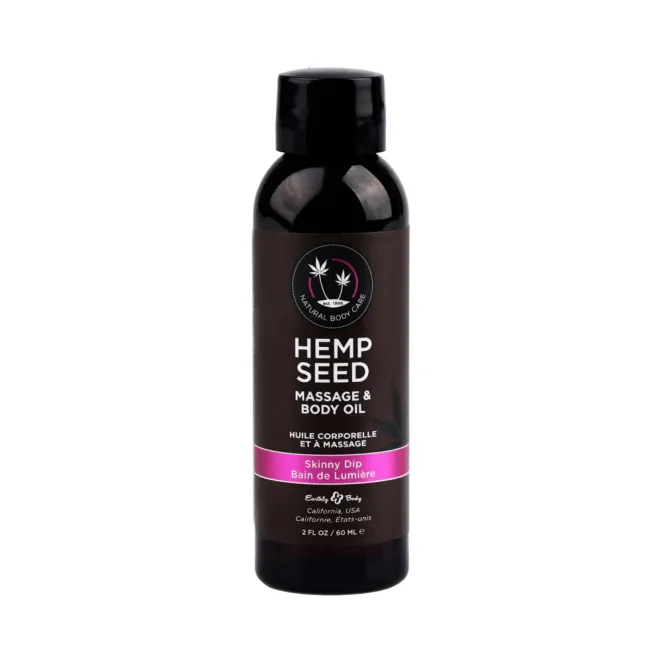 Earthly Body Hemp Seed Massage Oil Gift Set (3 x 2 oz.)