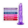 7.5 in. Realistic Dildo Purple
