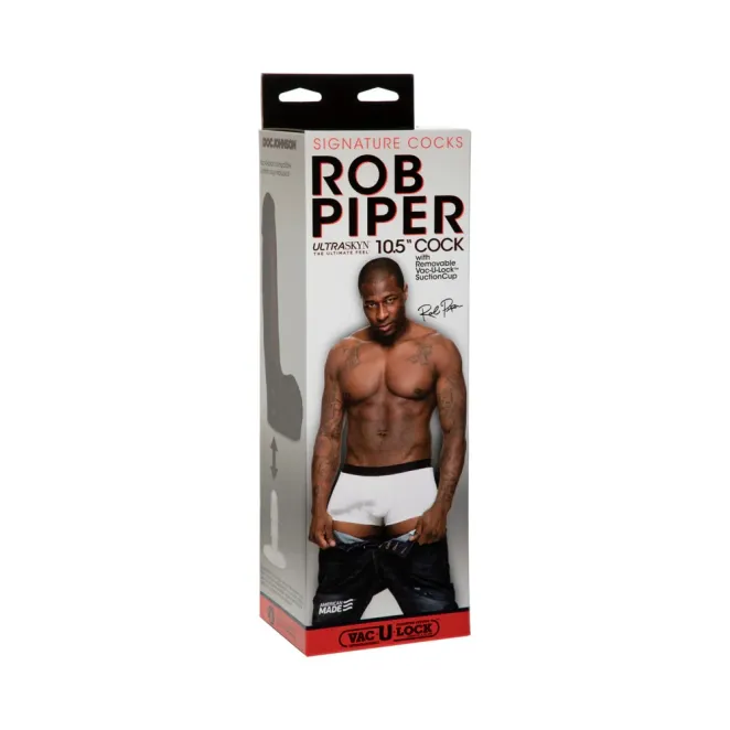 9.5 Inch Doc Johnson Vac-U-Lock Rob Piper Realistic Dildo