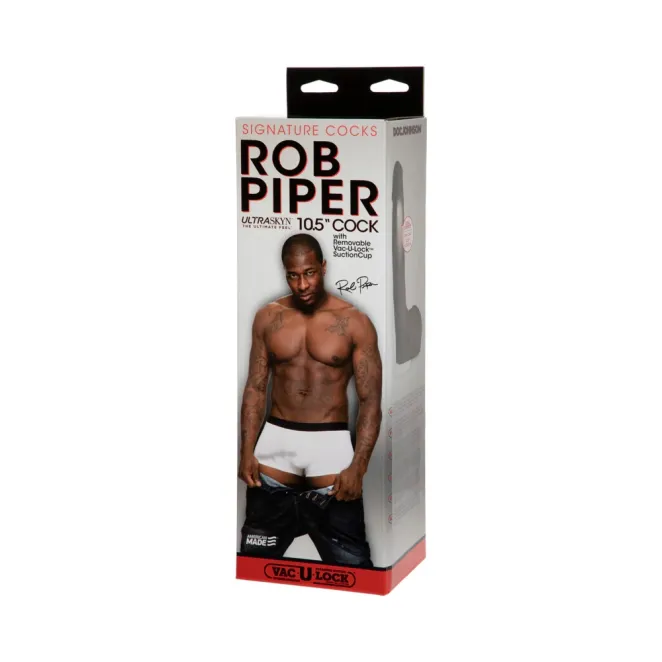 9.5 Inch Doc Johnson Vac-U-Lock Rob Piper Realistic Dildo