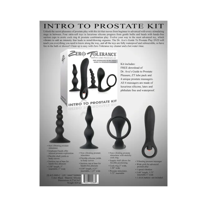 Intro To Prostate Kit 4-Piece Anal Play Set