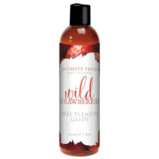 Intimate Earth Succulent Strawberries Flavored Glide 4 oz.