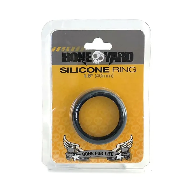 Boneyard Silicone Cock Ring 40mm Black
