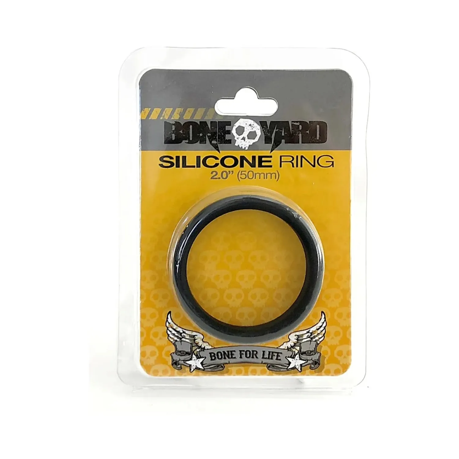 Boneyard Silicone Cock Ring 50mm Black