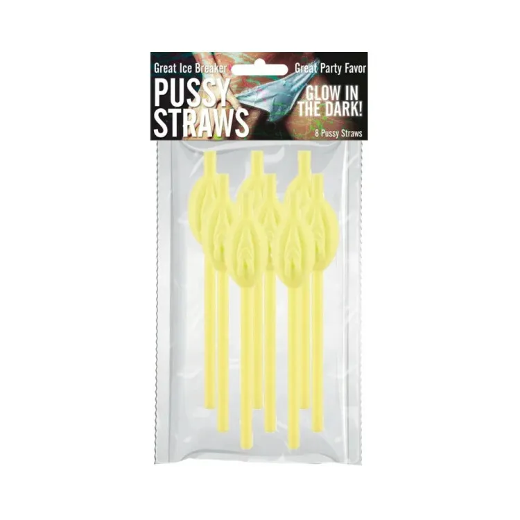 Pussy Straws G.I.T.D 8Pcs/Pack (58724) by Hott Products Unlimited | Bachelor Party Gifts | SlipDix.com Pussy Straws G.I.T.D 8-Pc