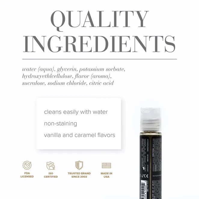 System JO Gelato Crème Brûlée Flavored Lubricant 1 oz.
