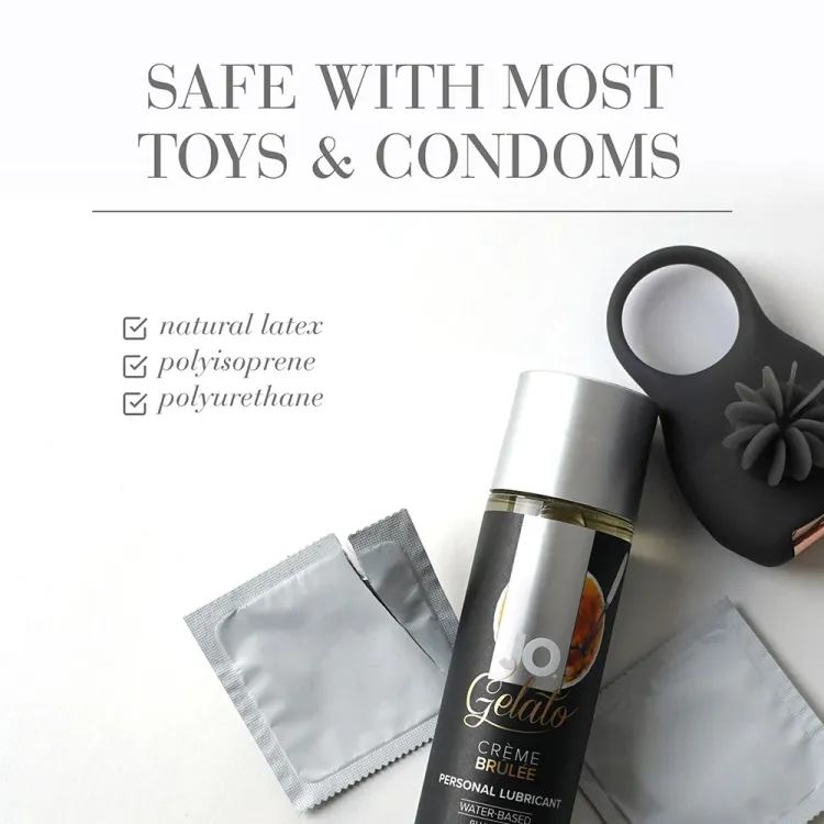 JO Gelato Creme Brulee Flavored Water-Based Lubricant 1 oz. JO Gelato Creme Brulee Flavored Water-Based Lubricant 1 oz.