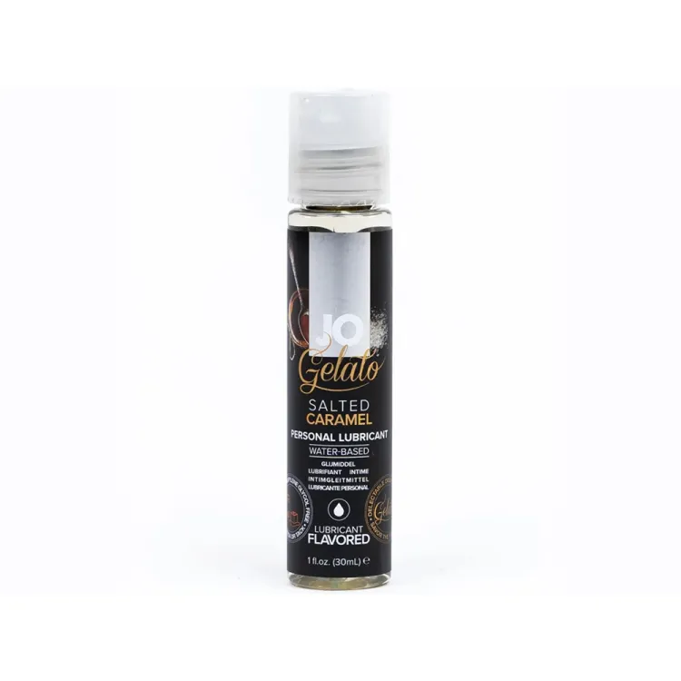 JO Gelato Salted Caramel Flavored Water-Based Lubricant 1 oz. JO Gelato Salted Caramel Flavored Water-Based Lubricant 1 oz.