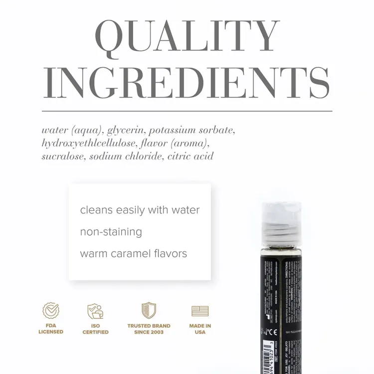 JO Gelato Salted Caramel Flavored Water-Based Lubricant 1 oz. JO Gelato Salted Caramel Flavored Water-Based Lubricant 1 oz.