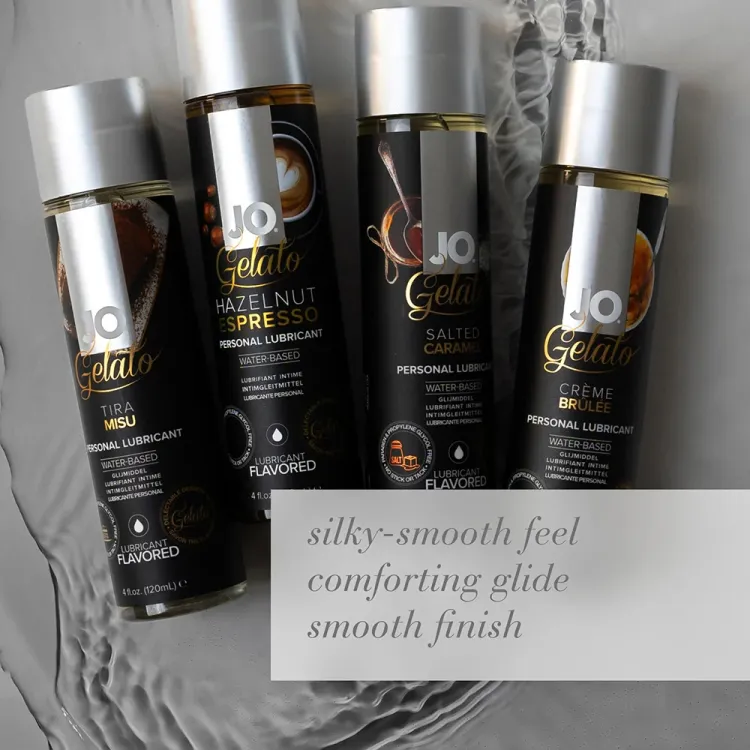 JO Gelato Salted Caramel Flavored Water-Based Lubricant 1 oz. JO Gelato Salted Caramel Flavored Water-Based Lubricant 1 oz.