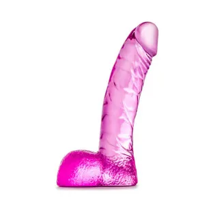 5.5 in. Realistic Dildo with Balls Pink