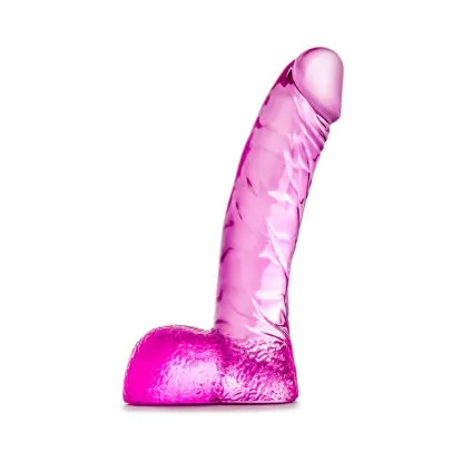 5.5 Inch Realistic Dildo with Balls Pink