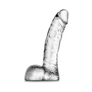 5.5 Inch Realistic Dildo with Balls Clear