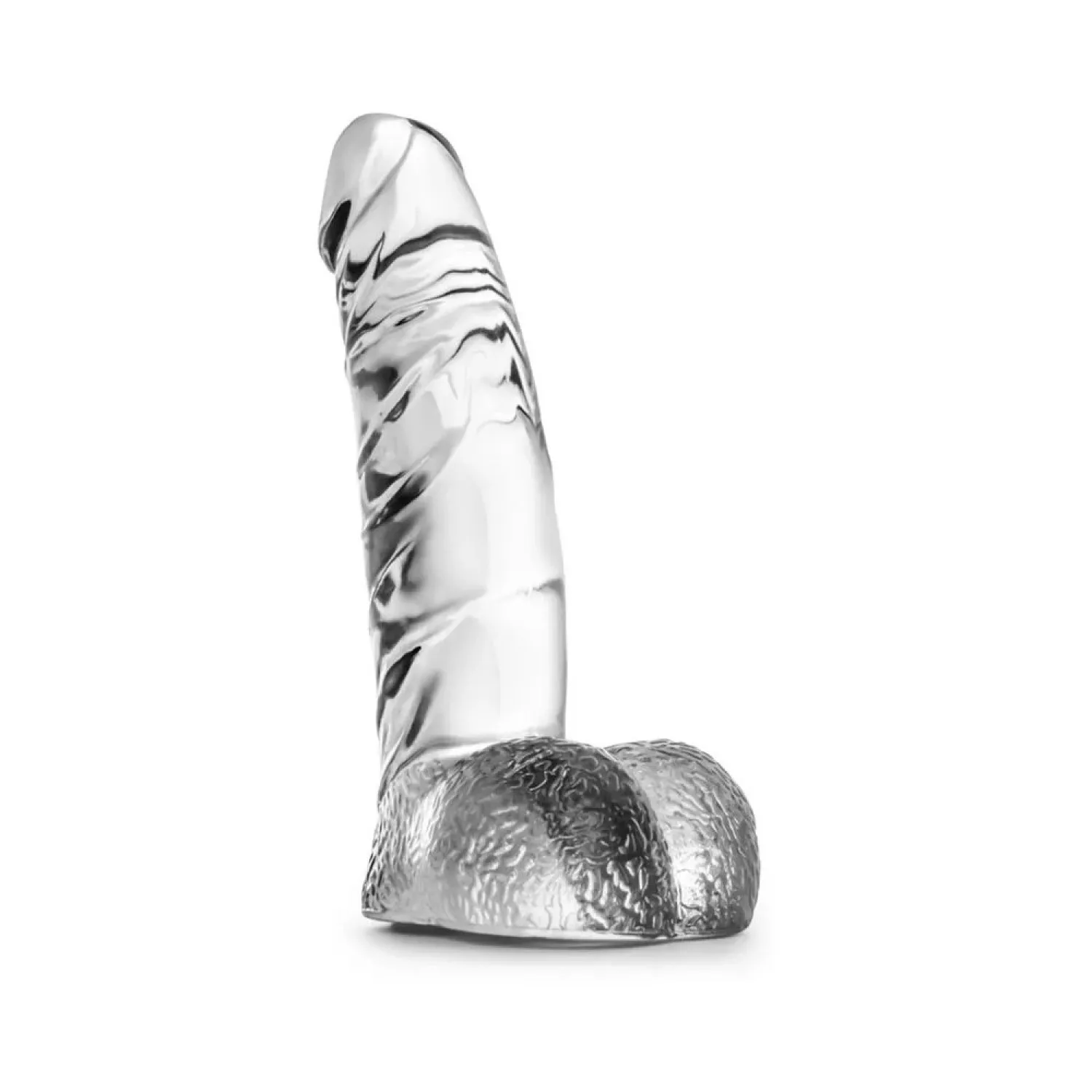 5.5 in. Realistic Dildo with Balls Clear