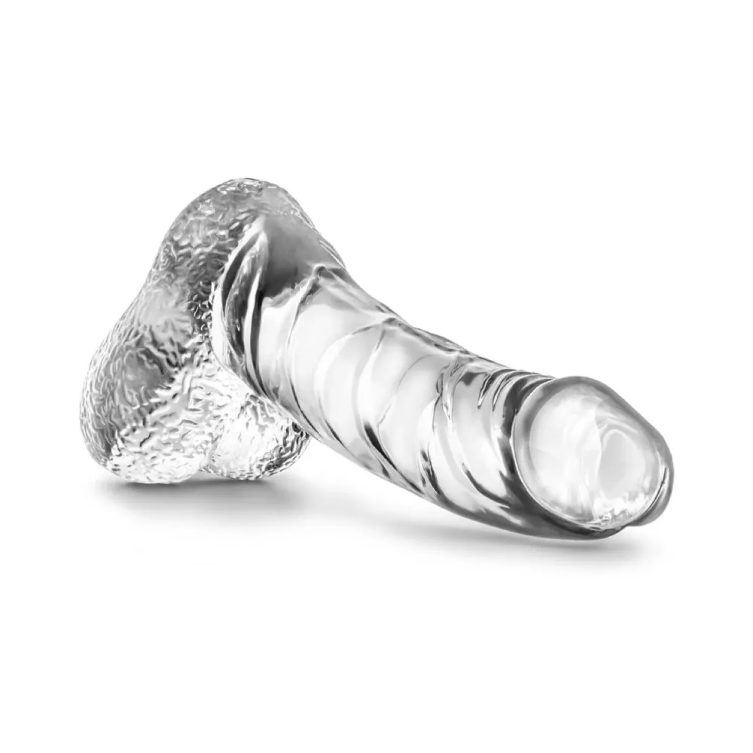 5.5 in. Realistic Dildo with Balls Clear