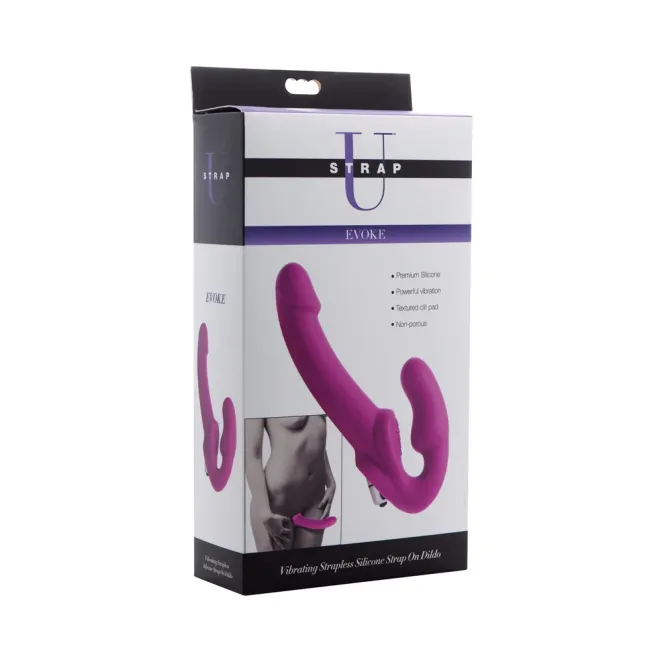 Strap U Evoke Posable Vibrating Strapless Strap-On