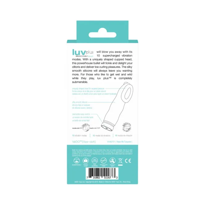 VeDO Luvplus Clitoral Bullet Vibrator Teal